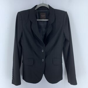 The Limited Collection Womens 6 Classic Blazer Minimalist Career Academia Black